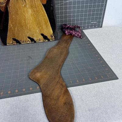 Christmas Blessing and Wood Stocking DÃ©cor' 