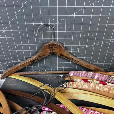 Vintage Wood Hangers 