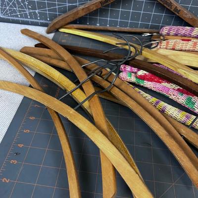 Vintage Wood Hangers 
