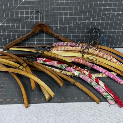 Vintage Wood Hangers 