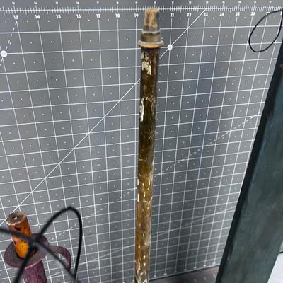 (4 pieces of Tall Things: Hand Stand, Candle Stick, Match Holder