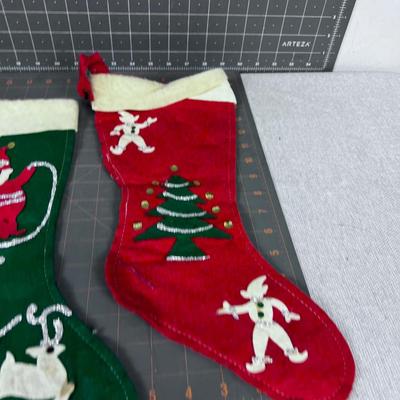 Vintage Felt Christmas Stocking - WOW!!! 