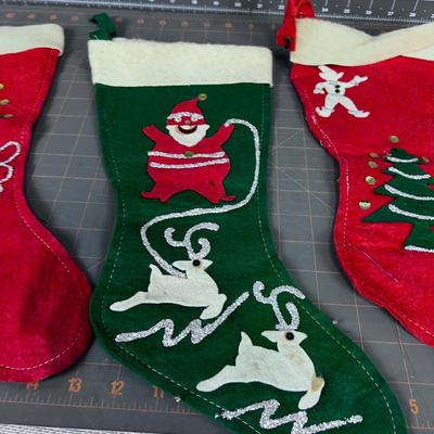 Vintage Felt Christmas Stocking - WOW!!! 