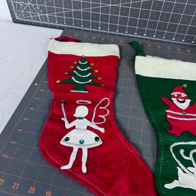 Vintage Felt Christmas Stocking - WOW!!! 