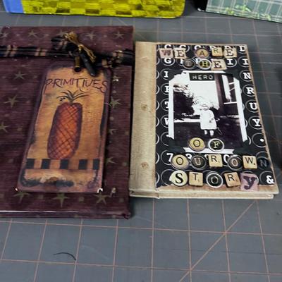 Some Hand Crafted Cover Embellishment Journals 