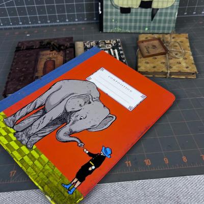 Some Hand Crafted Cover Embellishment Journals 