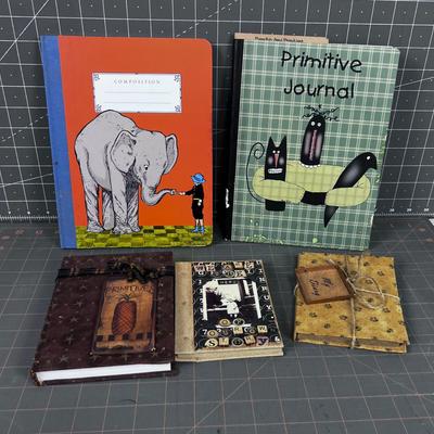 Some Hand Crafted Cover Embellishment Journals 