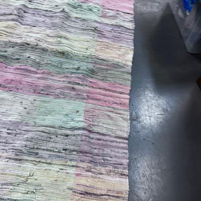 Rag Rug - Pink & Green 