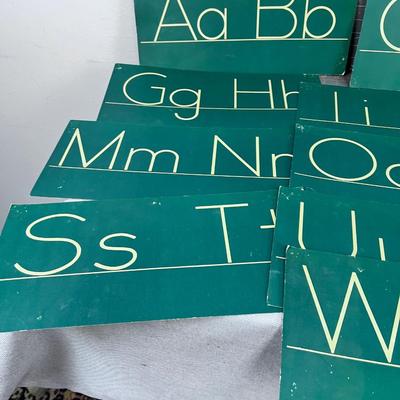 Manuscript Wall Cards Letters and Number 