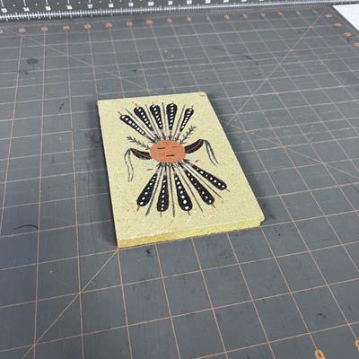 Sand Painting on Board Native American 