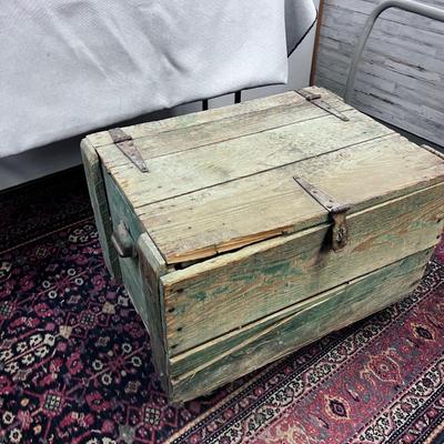 Antique Wood Box for Storage