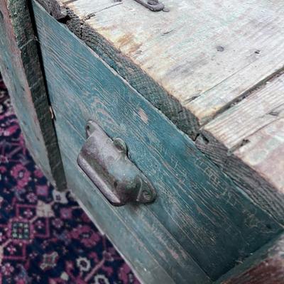 Antique Wood Box for Storage