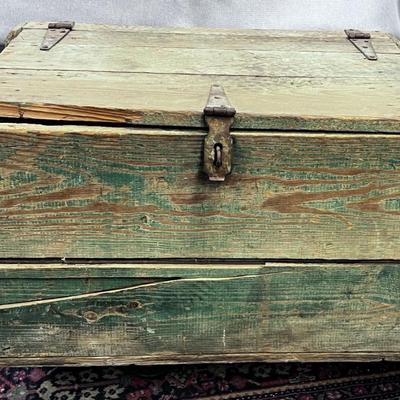 Antique Wood Box for Storage