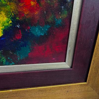 2 Howard Clark Abstract Painting, Noted Utah Artist