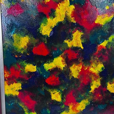 2 Howard Clark Abstract Painting, Noted Utah Artist