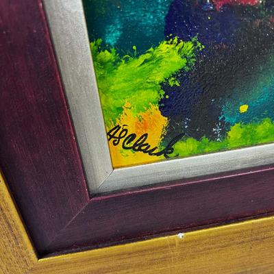 2 Howard Clark Abstract Painting, Noted Utah Artist