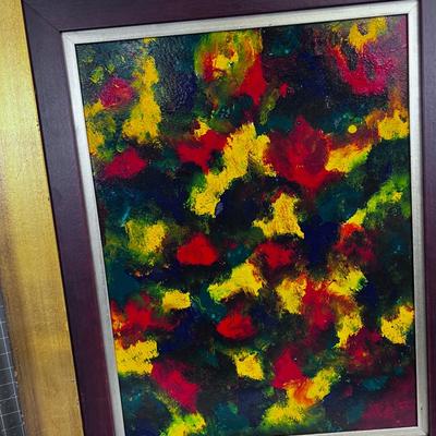 2 Howard Clark Abstract Painting, Noted Utah Artist