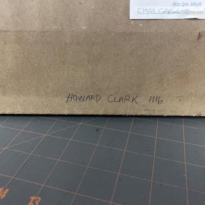 2 Howard Clark Abstract Painting, Noted Utah Artist
