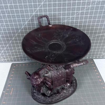 Maitland & Smith Bronze Elephant Platter 