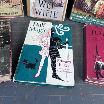 6 books: Little Women, Honey Bunch, etc. 