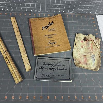 Writing Lessons, Composition Book, Ruler Etc. 