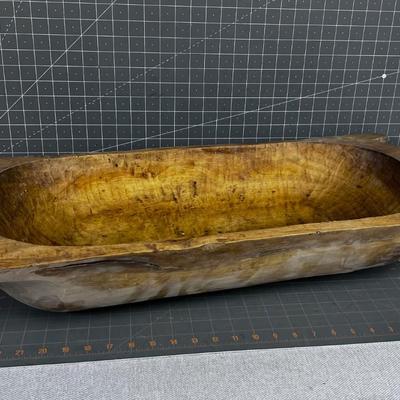 Carve Wood Bowl, Primitive.