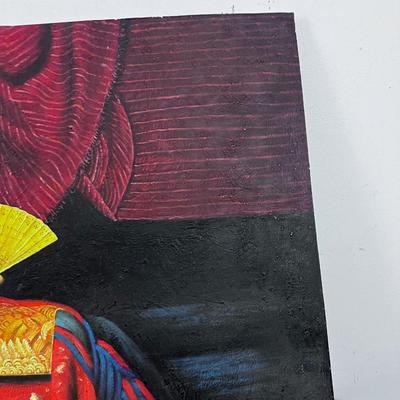 Art Print On Canvas Asian Woman