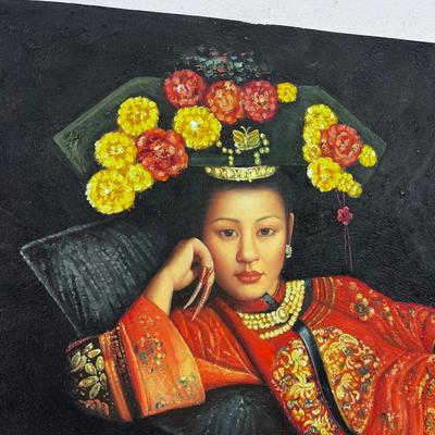 Art Print On Canvas Asian Woman