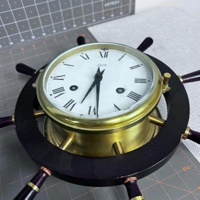 SCHATZ Ship Wheel CLOCK