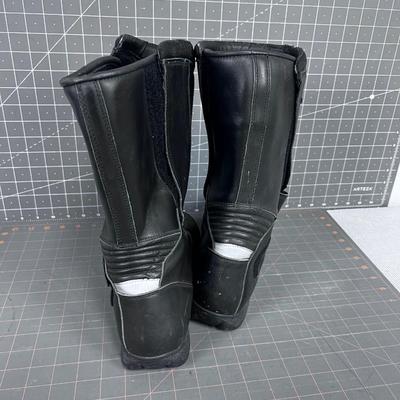 Leather Motorcycle Boots Made in Italy 