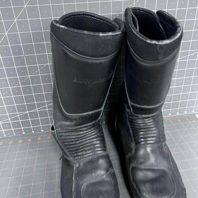Leather Motorcycle Boots Made in Italy 