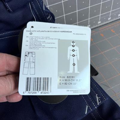 MASCOT Cordura Fabric Work Pants NEW with Tags