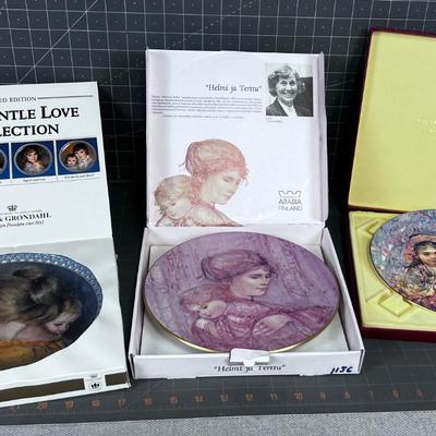 Collector Plates Hibel(3) Women & Child Plus other 