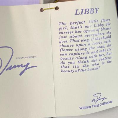  WILLIAM TUNG HANDCRAFTED PORCELAIN DOLL LIBBY LTD ED NIB 