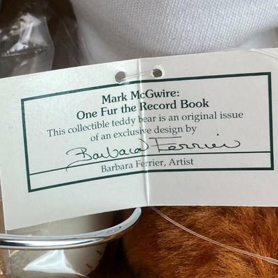(#73)  MLB MARK MCGWIRE TEDDY BEAR LTD ED NIB 