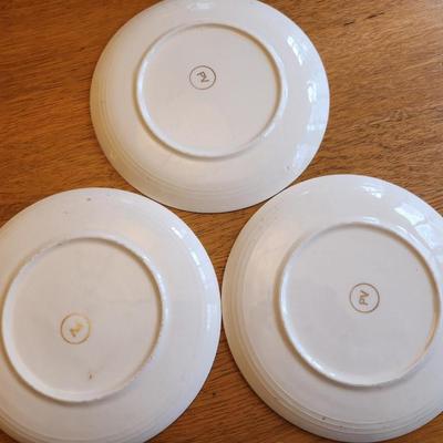 Set of 3 French Music-Themed Plates