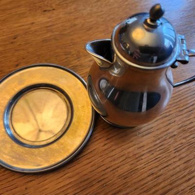 Petite Queen Art Pewter Pitcher with Plate