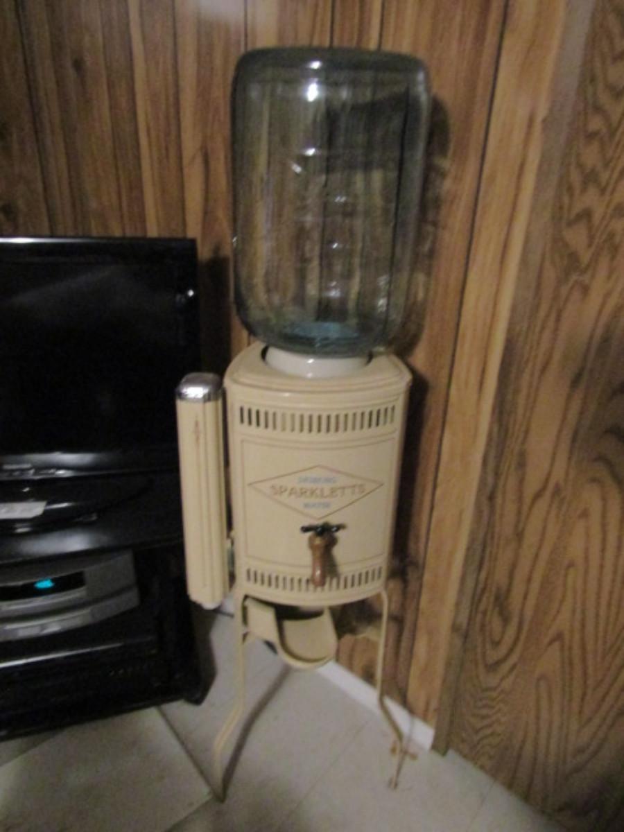 Vintage Sparkletts Water Dispenser Approx 56" Tall with Bottle