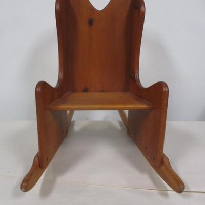 Wooden Child's Rocking Chair