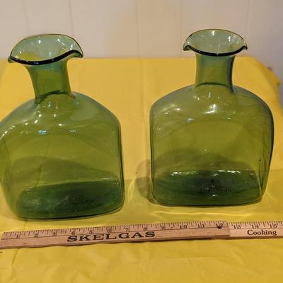 MCM Hand Blown (BLENKO?) Water Pitchers