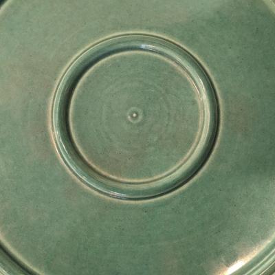 Red Wing Gypsy Trail Chevron Large Plate Platter 14.5â€ Teal Blue