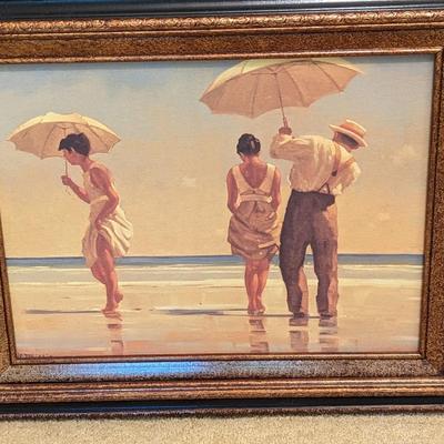 The Singing Butler & Mad Dogs by Jack Vettriano Framed Canvas