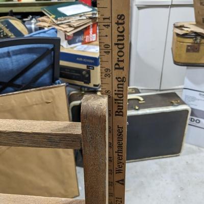 Rare Antique "The Push Button Chair" by The Royal Chair Co, Sturgis, Mi