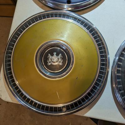 Very Cool Set of 4 Vintage Hubcaps, Various Mercury's, Rare Ford Galaxy
