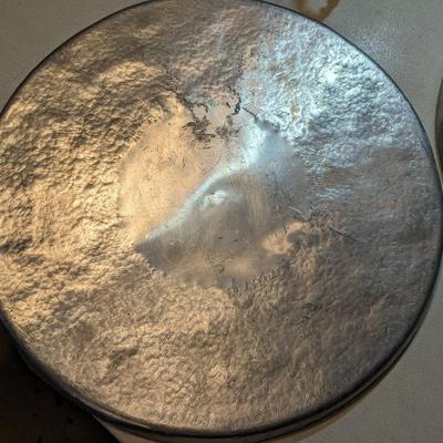 3 Vintage Hammered Aluminum Platters