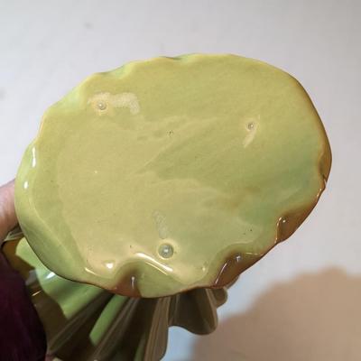 Dalicean Pottery Green Fan Vase