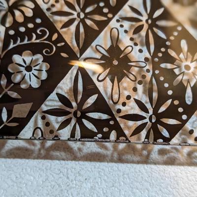 MCM Gold Embossed Tray, Georges Briard(?)