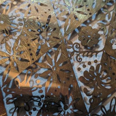 MCM Gold Embossed Tray, Georges Briard(?)