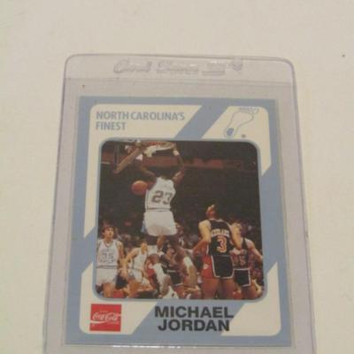 Michael Jordan Collegiate Collection 1989 UNC Tarheels Coca Cola Trading Card