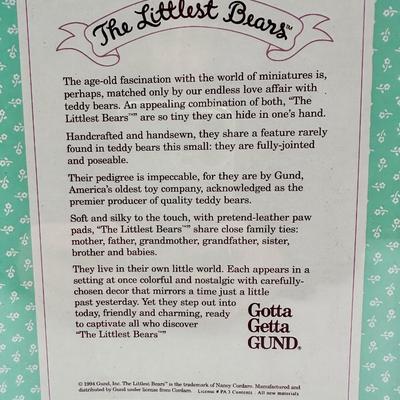 Gund, The Littlest Bears Collectibles, Mother and Baby 1994